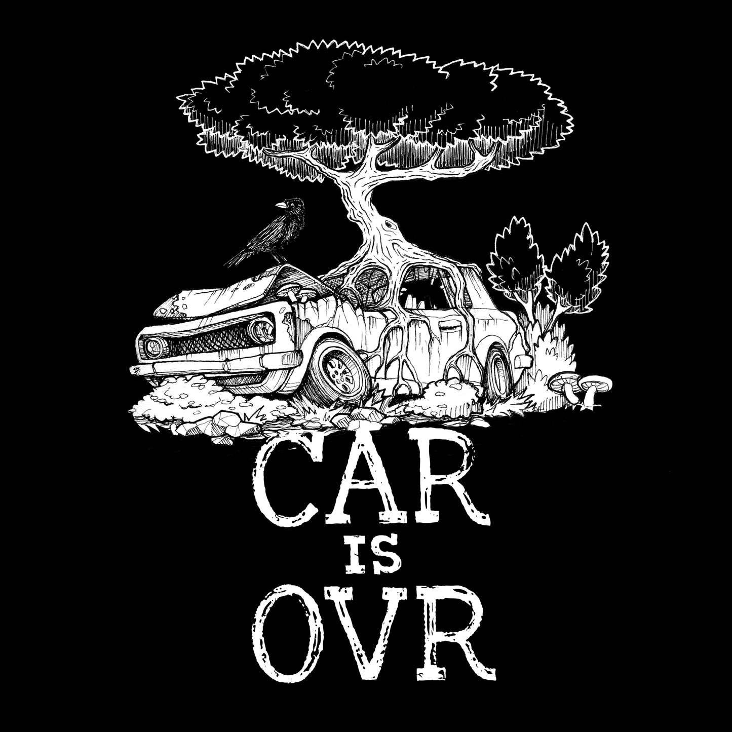 Crow CAR IS OVR Hoodie