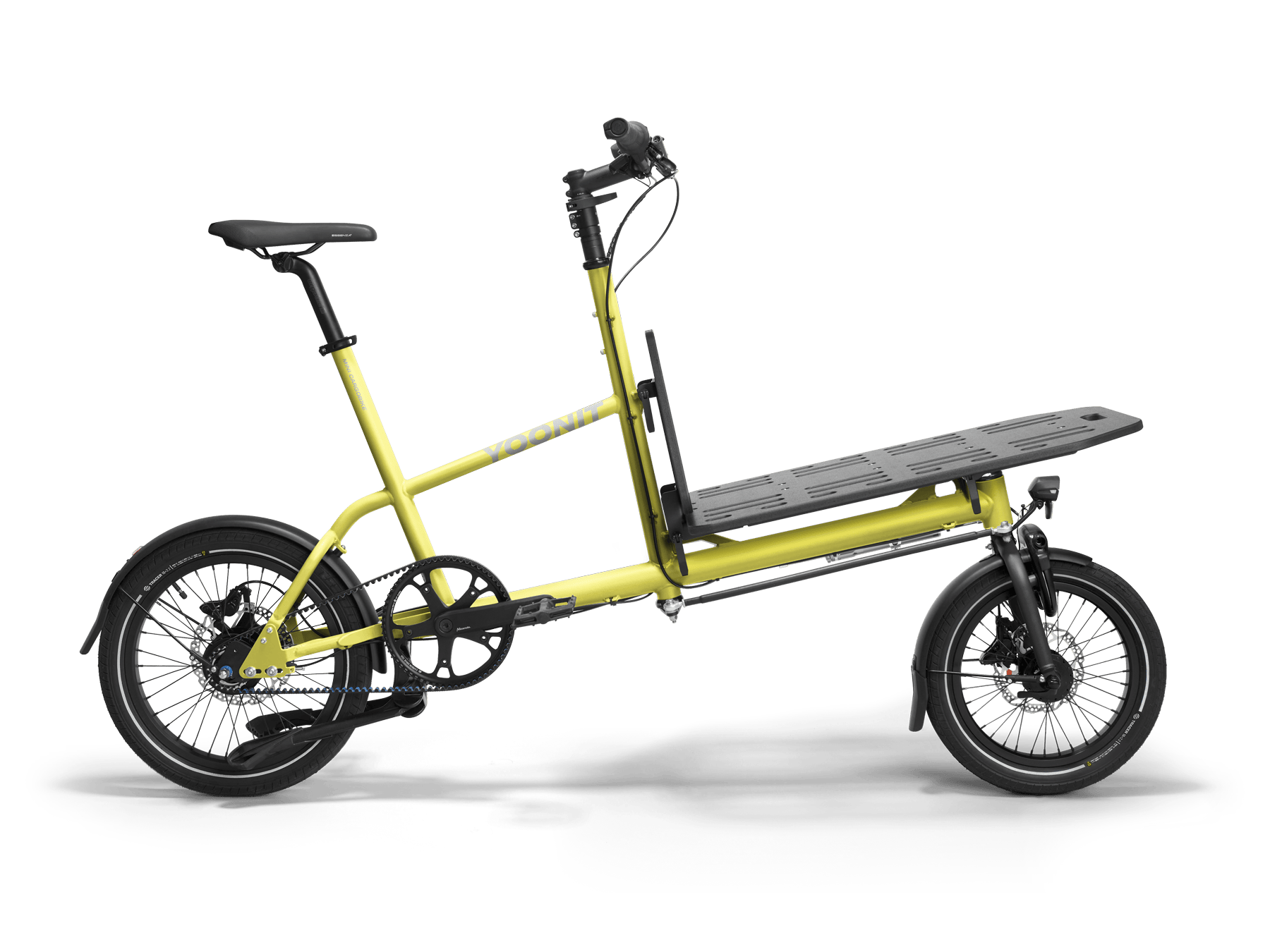 YOONIT Mini Cargo Bike Classic Gates Misty Lime