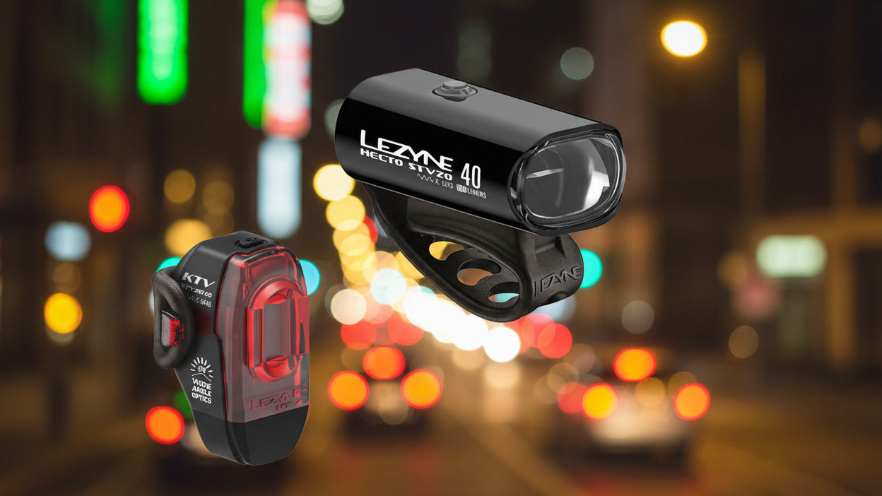 Lezyne Beleuchtungsset Hecto Drive 40 / Schwarz / StVZO