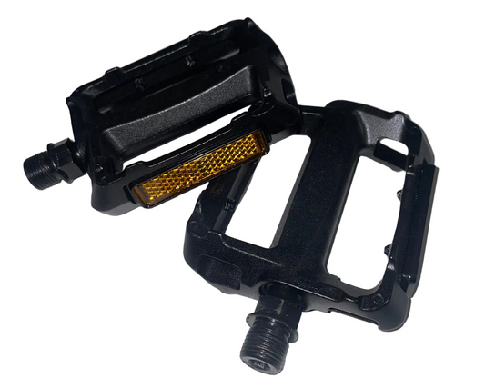 Flachpedale Alu Schwarz