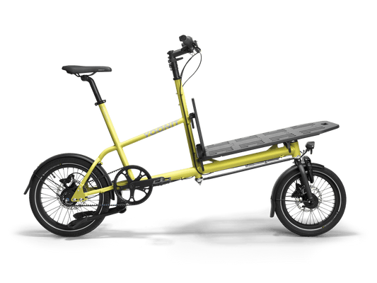 YOONIT Mini Cargo Bike | Classic Gates | Misty Lime