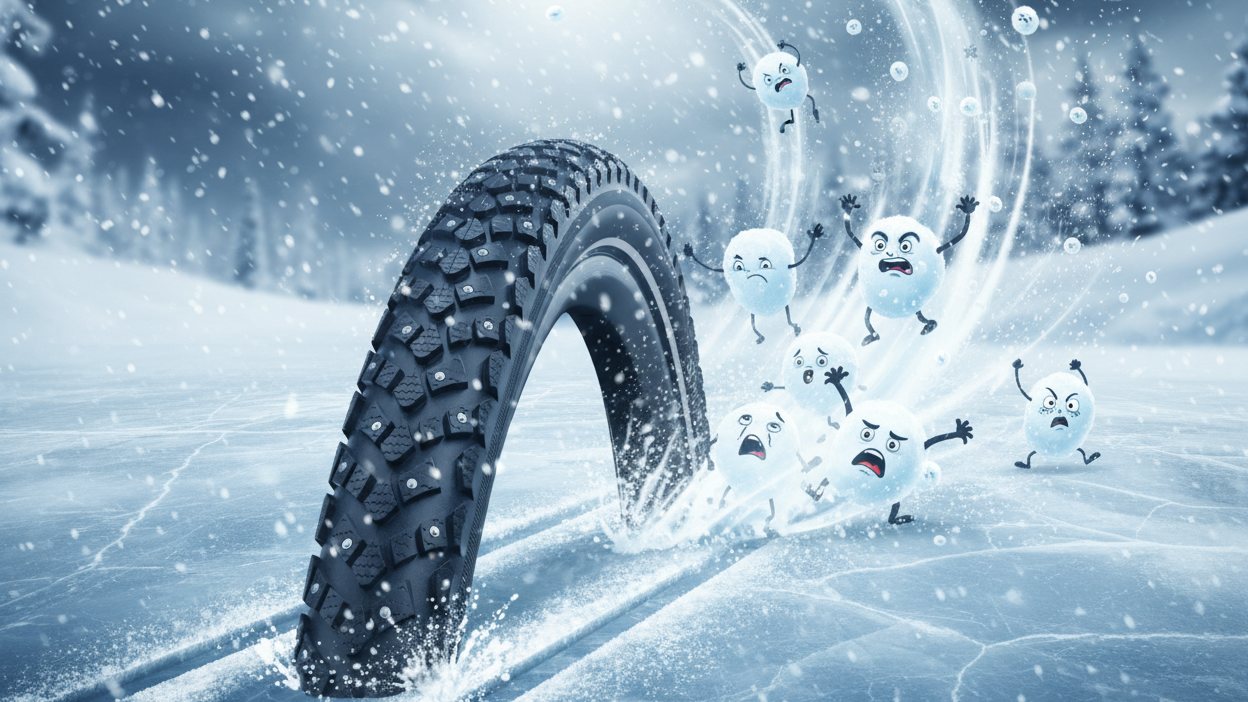 Spike tires Schwalbe Marathon Winter - black with reflective stripes 20" (42-406)