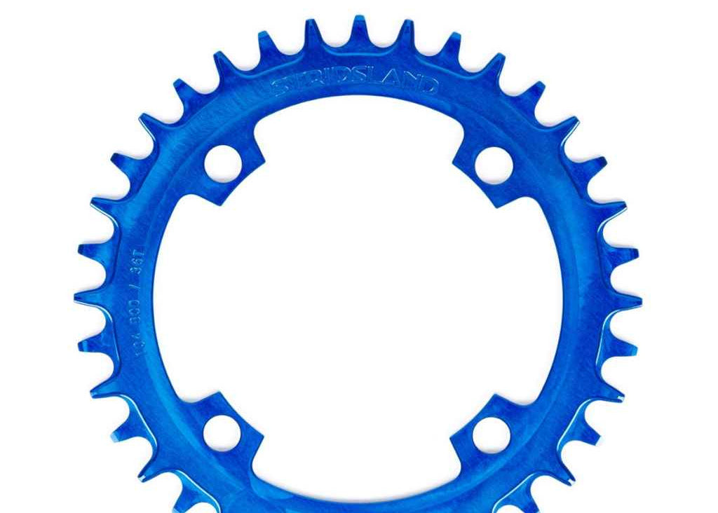 Stridsland 110 BCD Narrow Wide Chain Ring - blue; 40/42t