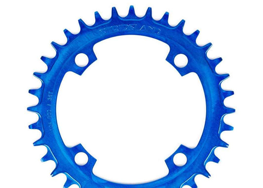 Stridsland 110 BCD Narrow Wide Chain Ring - blue; 40/42t