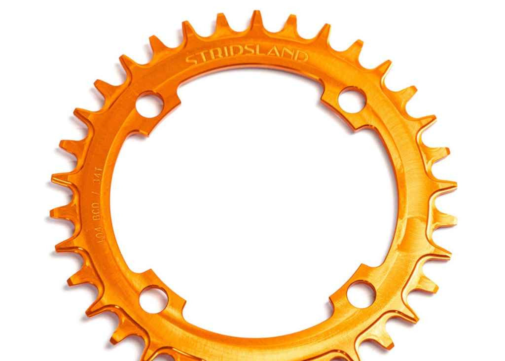 Stridsland 94 BCD Narrow Wide Chain Ring - orange, 32t